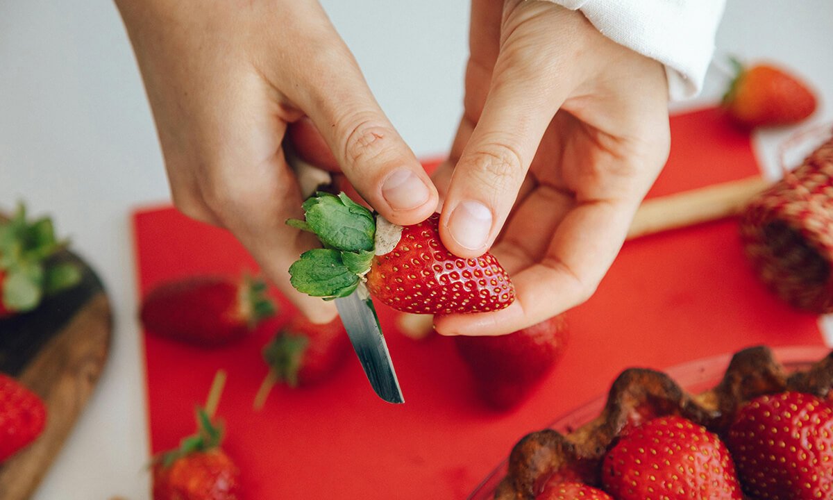 Fragole a pezzetti pappapronta